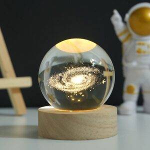 3D Crystal Galaxy Lamp