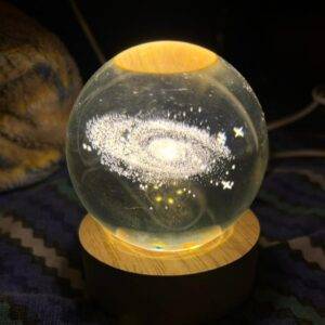 3D Crystal Galaxy Lamp